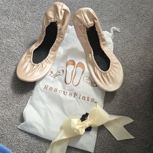 RescueFlats Foldable Ballet Flats - Champagne